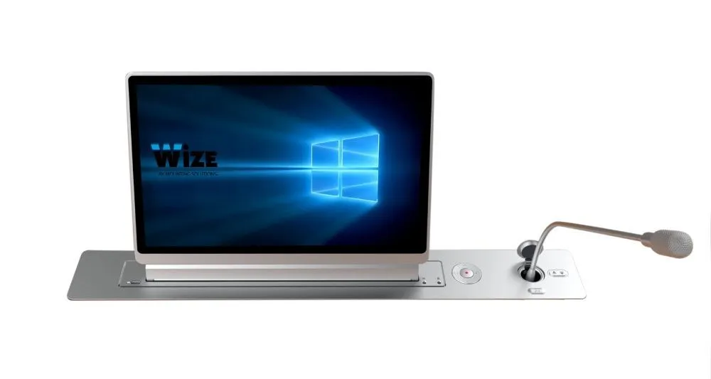 WR-15GV Touch (black)/ RDM-SST15FHD Моторизированный выдвижной монитор Genuis Voice