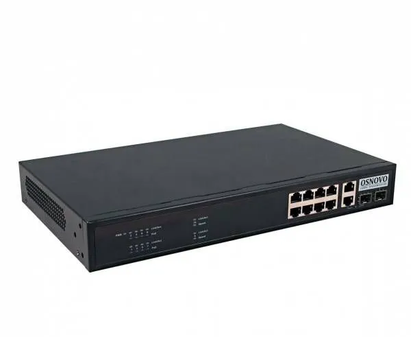 Коммутатор OSNOVO SW-60822/B(150W), 10 портов