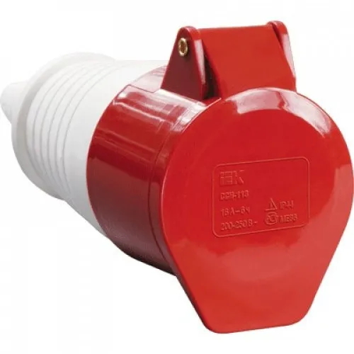 Розетка кабельная 32А 380В 3P+PЕ+N ССИ-225 IP44 ИЭК PSR22-032-5