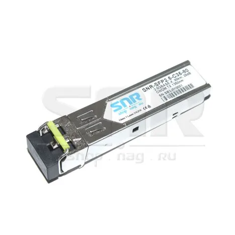Модуль SFP 2.5G CWDM оптический, дальность до 80км (28dB), 1350нм