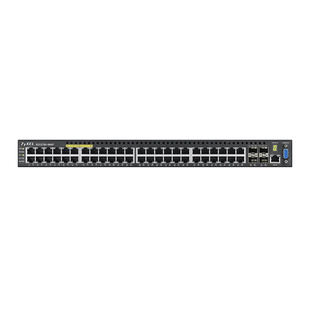 Коммутатор ZYXEL XGS3700-48HP 48-port Managed L2+ High Power PoE Gigabit Switch with 4 slots 10G SFP+