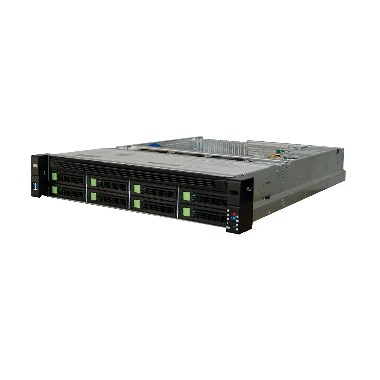 Cервер серии Rikor модель R-S-2-2x Xeon Silver 4215R-2xSSD2.5/240G-128/3200-ATX800HS-1xRAID-1xLAN10