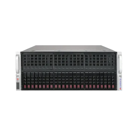 Платформа Supermicro 4U SYS-4029GP-TRT, до двух процессоров Intel Scalable, DDR4, 24x2,5" HDD SATA, до восьми графических ускорителей