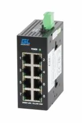 Неуправляемый промышленный коммутатор на DIN рейку GIGALINK GL-SW-F002-08-I