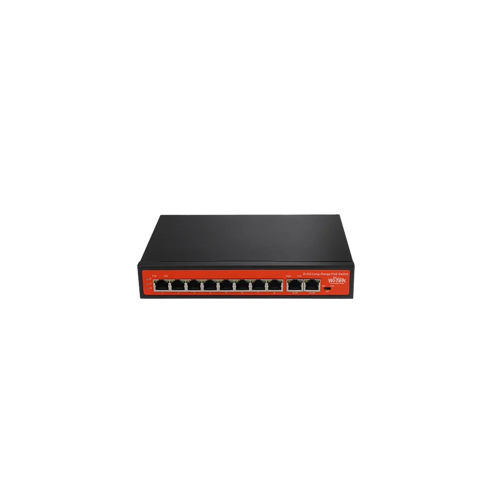 Коммутатор неуправляемый Wi-Tek PS210G v2
