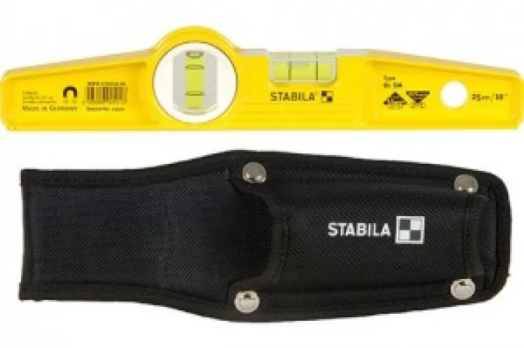 Строительный уровень Stabila 81S 25 см в чехле на пояс