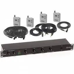 Комплект распределения и передачи синхронного перевода на 4 языка Cromi SPBAUDIO T-4
