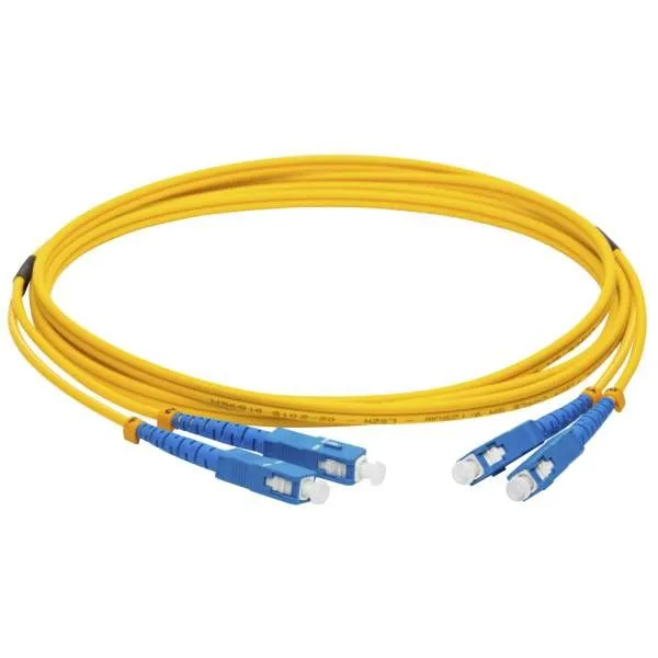 Патч-корд оптический LANMASTER, LSZH, дуплексный, SC/UPC-SC/UPC, SM OS2, 10 м