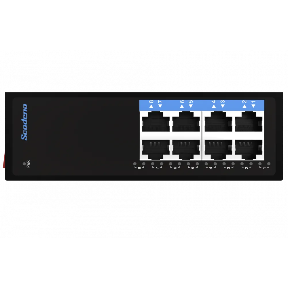 Промышленный PoE коммутатор Scodeno XPTN-9000-45-8TP 8x10/100 Base-T
