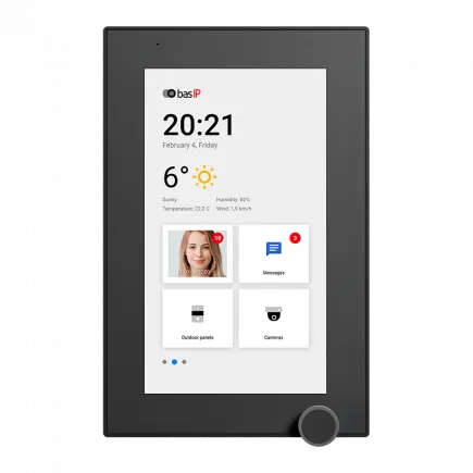 IP видеодомофон BAS-IP AZ-07L WHITE / BLACK
