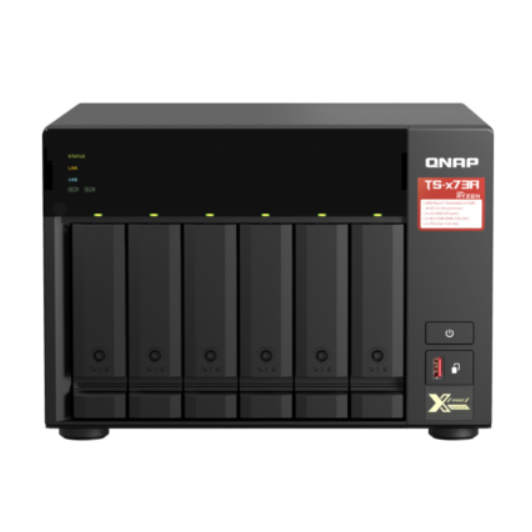 Сетевое хранилище Qnap TS-673A-8G, 6xSATA 2,5", 3,5", 2x1000Base-T, 2x2500Base-T, без дисков