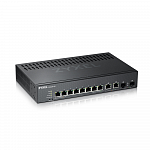 Коммутатор ZYXEL NebulaFlex Pro GS2220-10 Hybrid L2 Switch, rack 19 ", 8xGE, 2xCombo (SFP / RJ-45), silent, standalone / cloud management
